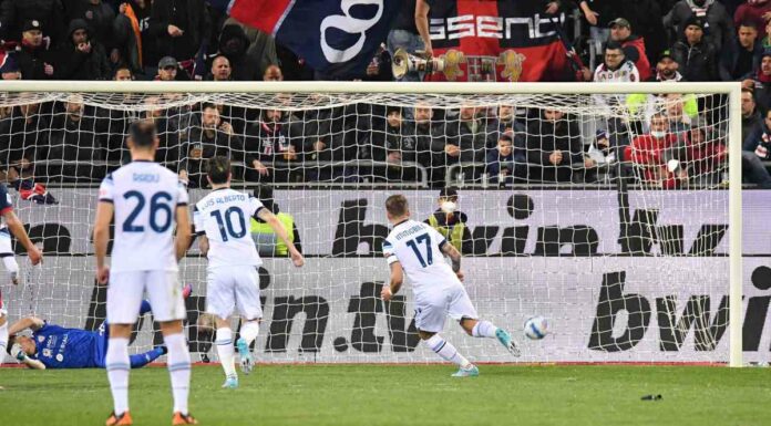 Show Lazio in Sardegna, Cagliari sconfitto 3-0