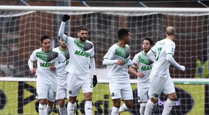 Poker Sassuolo a Venezia con Berardi, Raspadori e Scamacca