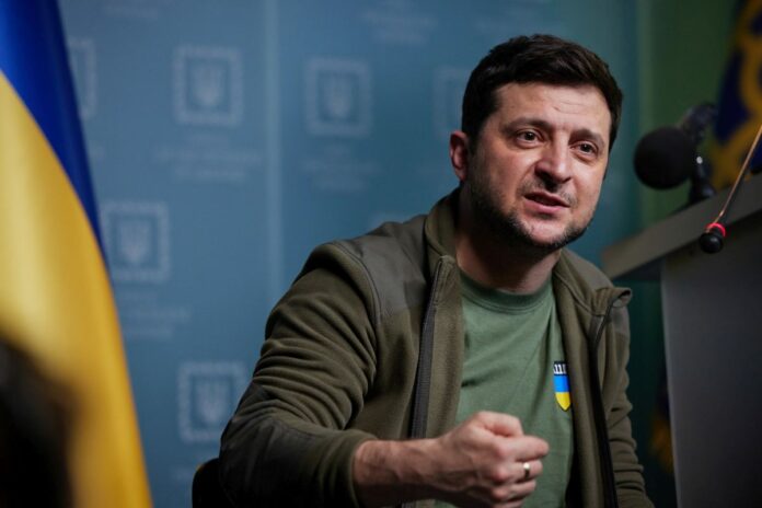 IL PRESIDENTE DELL’UCRAINA VOLODYMYR ZELENSKY