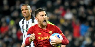 Pellegrini su rigore nel recupero, Udinese-Roma 1-1