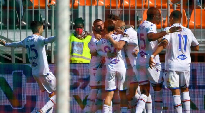 Doppietta di Caputo, la Sampdoria vince 2-0 a Venezia