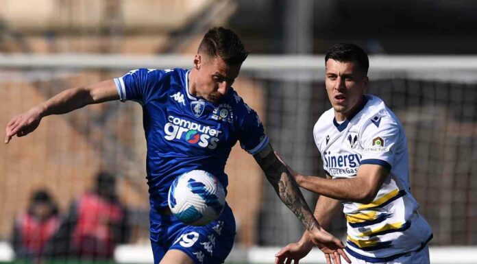 Cancellieri risponde a Di Francesco, Empoli-Verona 1-1