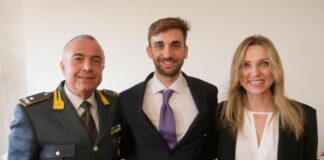 Daniele Garozzo dottore in medicina, Fiamme Gialle in festa