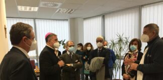 L’Arcivescovo di Palermo Lorefice in visita al Policlinico “Giaccone”