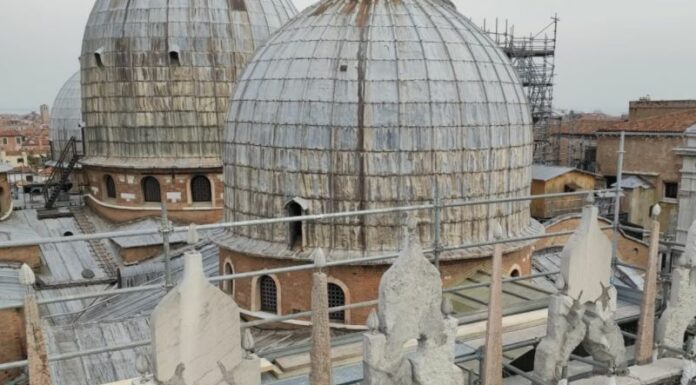 Palazzo Ducale a Venezia, lavori per la messa in sicurezza delle facciate esterne