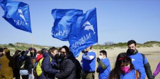 Marevivo, ripulita dai volontari la spiaggia di Acquatina a Lecce