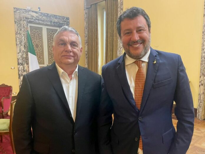 MATTEO SALVINI CON VIKTOR ORBAN