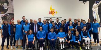Azzurri paralimpici a Benevento, visita del presidente Azzi