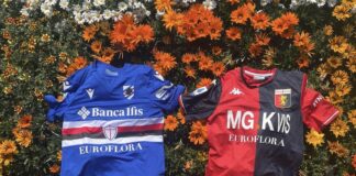 Euroflora, le maglie di Genoa e Sampdoria in mostra ai Parchi di Nervi