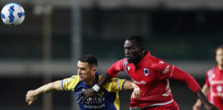 Caprari risponde a Caputo, Verona-Sampdoria 1-1