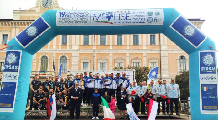 All’Italia il Mondiale di pesca con esche artificiali da riva