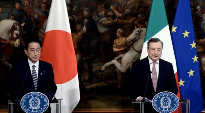 Ucraina, Draghi “Impegno Italia e Giappone per la tregua”