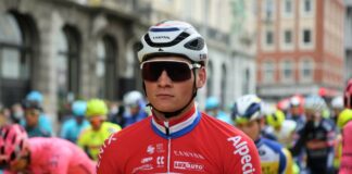 Van der Poel è la prima maglia rosa del Giro