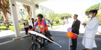 In bici per campagna su donazione organi, partito da Ragusa fa tappa all’Ismett