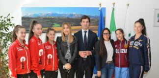 Acquaroli e Latini incontrano le farfalle della ritmica di Fabriano