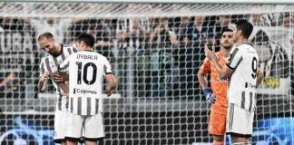 Juve-Lazio 2-2, ultima allo Stadium per Chiellini e Dybala