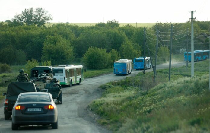 Ukraine: Ukrainian Army servicemen evacuated from Azovstal Iron and Steel Works in Mariupol