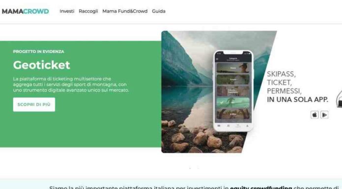 Geoticket, partner Fipsas, inserito su Mamacrowd