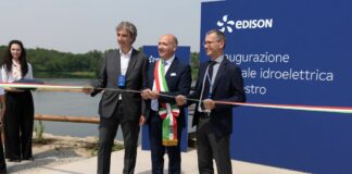 Edison inaugura la nuova centrale idroelettrica di Palestro