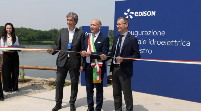 Edison inaugura la nuova centrale idroelettrica di Palestro