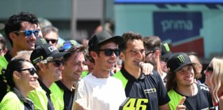 Ritirato al Mugello il numero 46 di Valentino Rossi