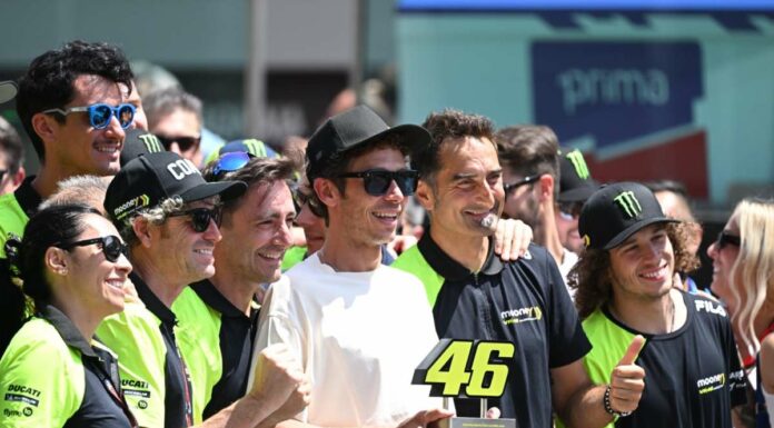 Ritirato al Mugello il numero 46 di Valentino Rossi