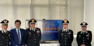Il comandante dei Carabinieri Teo Luzi visita la redazione dell’agenzia Italpress