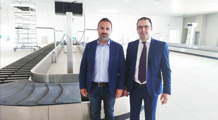 Aeroporto Alghero, sopralluogo Presidente del Consiglio Pais e assessore Todde