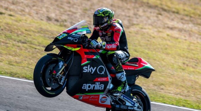 Duetto Aprilia nelle seconde libere del Gp di Catalunya