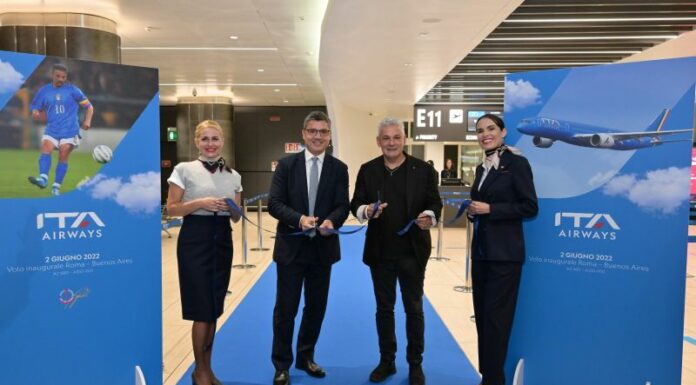 Ita Airways inaugura nuovo volo Roma-Buenos Aires con Airbus A350