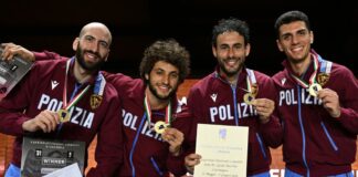 Agli Assoluti dominio delle Fiamme Oro nelle gare di spada a squadre