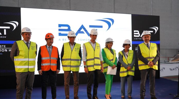 Trieste, completato il tetto del nuovo centro di produzione di BAT