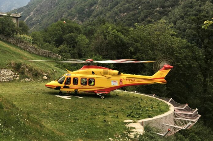 Val Codera Sondrio, ,Elisoccorso AREU operativo per soccorso