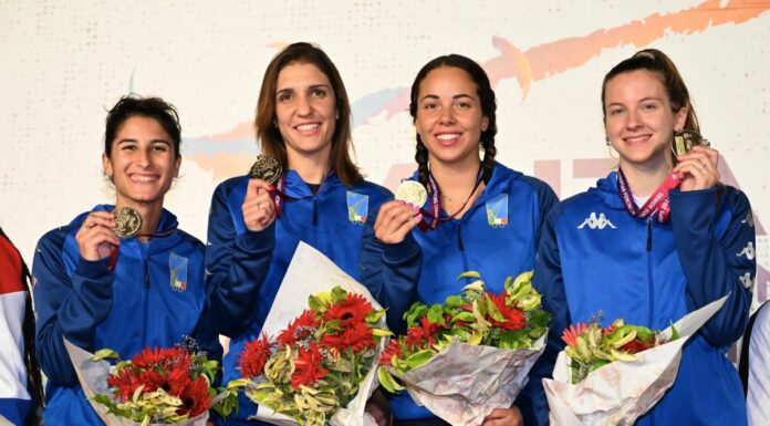 Le azzurre del fioretto a squadre d’oro agli Europei