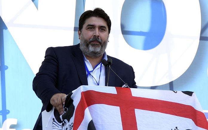 Roma, manifestazione Orgoglio Italiano (19/10/2020)
