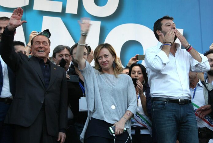 Roma, Manifestazione della Lega Orgoglio Italiano contro il governo Conte