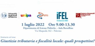 Giustizia tributaria e fiscalità locale, esperti a confronto a Palermo