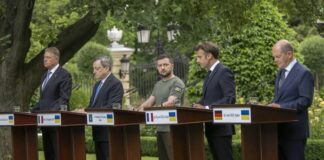 Per Draghi, Scholz e Macron sarà l’Ucraina a decidere sulla pace