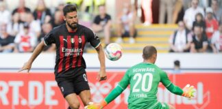 E’ sempre Giroud, il Milan batte 2-1 in amichevole il Colonia
