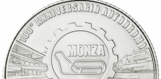 Coniata una moneta per celebrare l’Autodromo di Monza