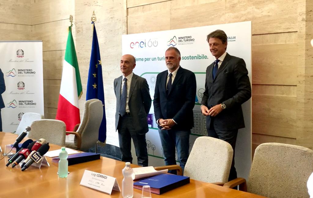 Ministero, Enel e Trenitalia insieme per promuovere il turismo sostenibile