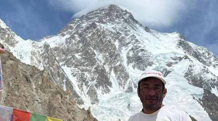 Con il supporto di Webuild Mattia Conte sulla vetta del Broad Peak