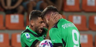 Spezia-Sassuolo termina 2-2, a segno Pinamonti