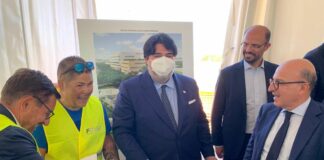 Presidente Solinas posa la prima pietra del nuovo Ospedale di San Gavino
