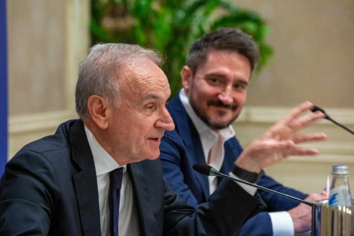 Presentazione del nuovo allenatore della nazionale di Basket Gianmarco Pozzecco