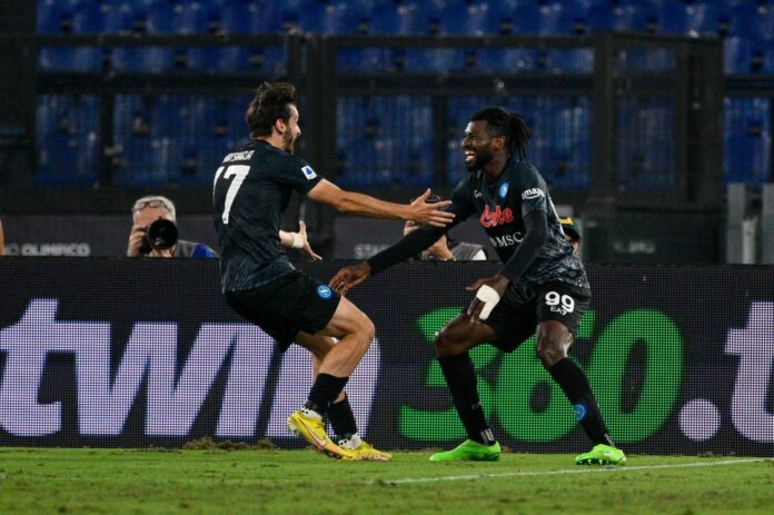 italian soccer Serie A match SS Lazio vs SSC Napoli