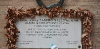 Al Lido cerimonia in ricordo del partigiano Sandro Gallo