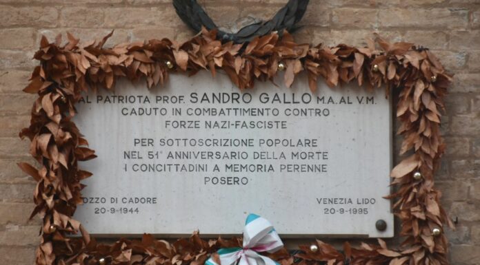 Al Lido cerimonia in ricordo del partigiano Sandro Gallo