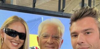 Al Gp di Monza selfie dei Ferragnez con Mattarella