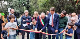 Roma, inaugurata area giochi Villa Sciarra,Gualtieri “11 mln interventi”